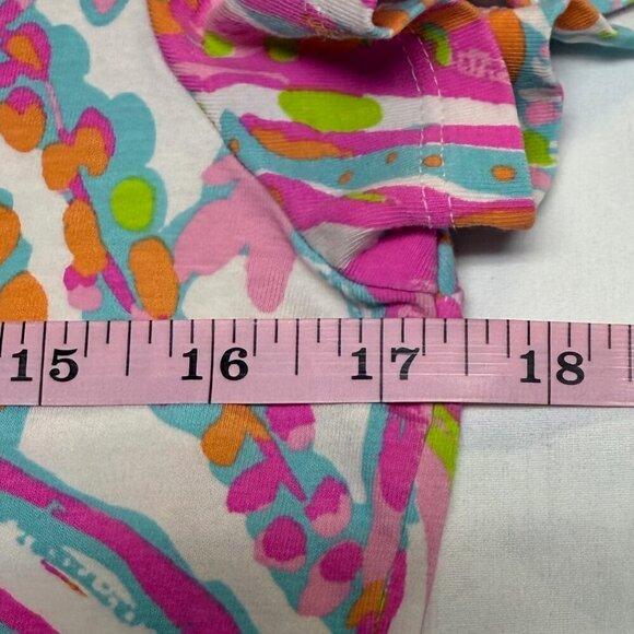Lilly Pulitzer Michele V-Neck Top – Scuba to Cuba Print, Size Small, EUC - Picture 5 of 9